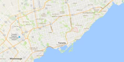 Carte O'Connor–Parkview district de Toronto