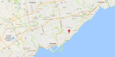 Carte Oakridge district de Toronto