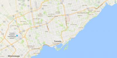 Carte Parkwoods district de Toronto
