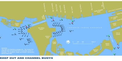 Carte port intérieur de Toronto