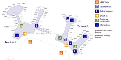 Carte portes aéroport de Toronto