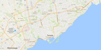 Carte Richview district de Toronto
