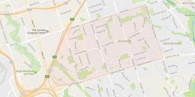 Carte Richview quartier Toronto