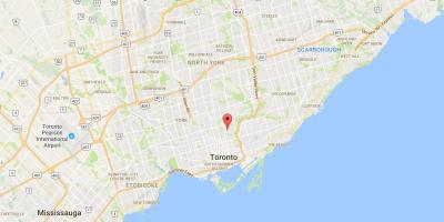 Carte Rosedale district de Toronto