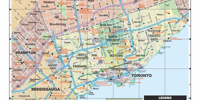 Carte région Toronto