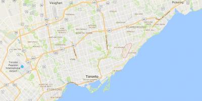 Carte Scarborough Junction district de Toronto