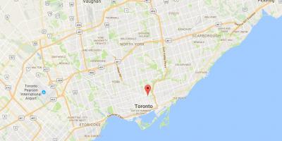 Carte St. James Town district de Toronto