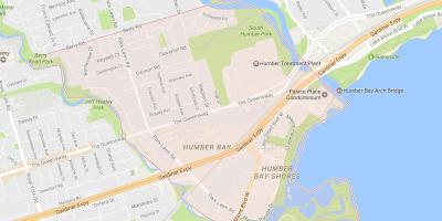 Carte Stonegate-Queensway quartier Toronto