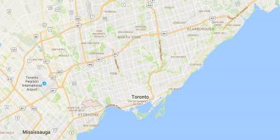 Carte Sunnylea district de Toronto