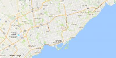 Carte Thorncliffe Park district de Toronto