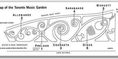 Carte Toronto Music Garden