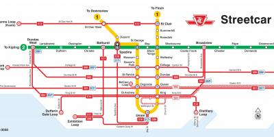 Carte Toronto tramway