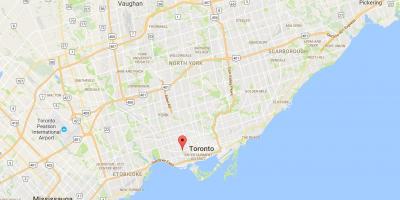 Carte Trinity–Bellwoods district de Toronto