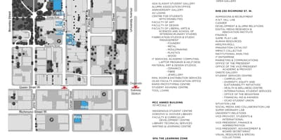 Carte université OCAD Toronto