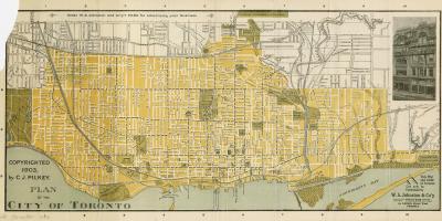 Carte ville de Toronto 1903