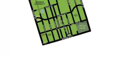 Carte vue d'ensemble Garden District Toronto
