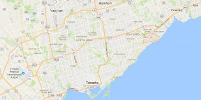 Carte West Hill district de Toronto