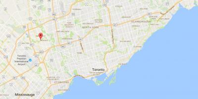 Carte West Humber-Clairville district de Toronto