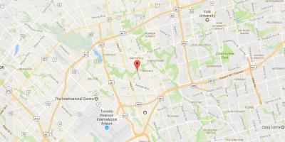 Carte West Humber-Clairville quartier Toronto
