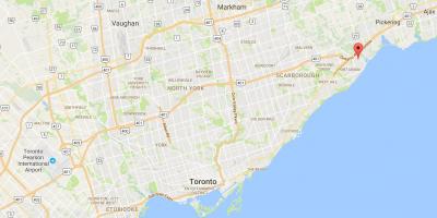 Carte West Rouge district de Toronto