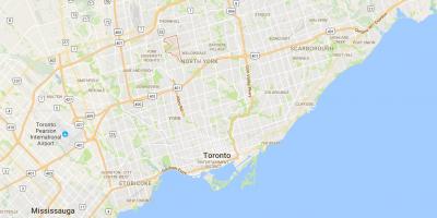 Carte Westminster–Branson district de Toronto