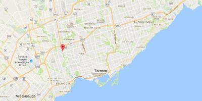 Carte Weston district de Toronto