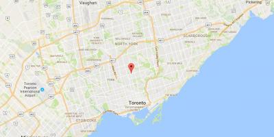 Carte Yonge and Eglinton district de Toronto